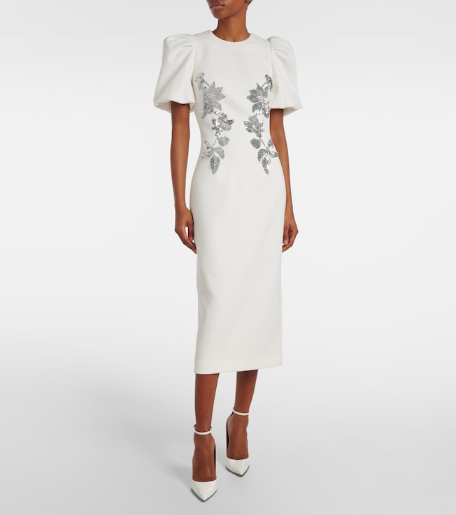 Rebecca Vallance Bridal Lucilla embellished midi dress