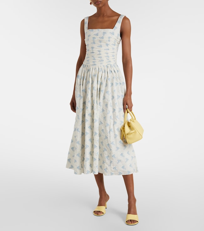 Markarian Maeve floral cotton-blend midi dress