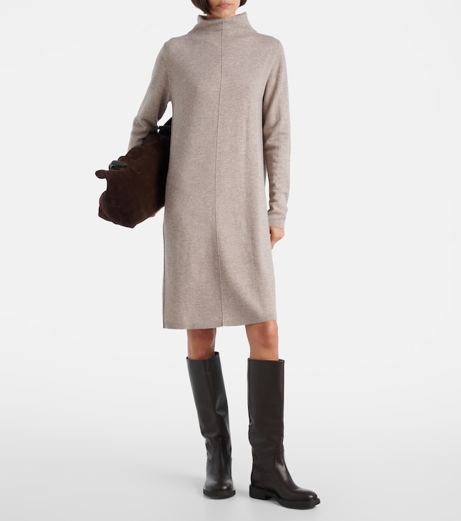 Jardin des Orangers Knitted wool and cashmere midi dress