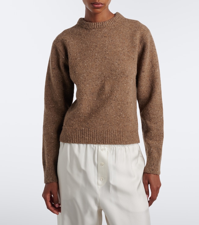 Róhe Wool-blend mouliné sweater