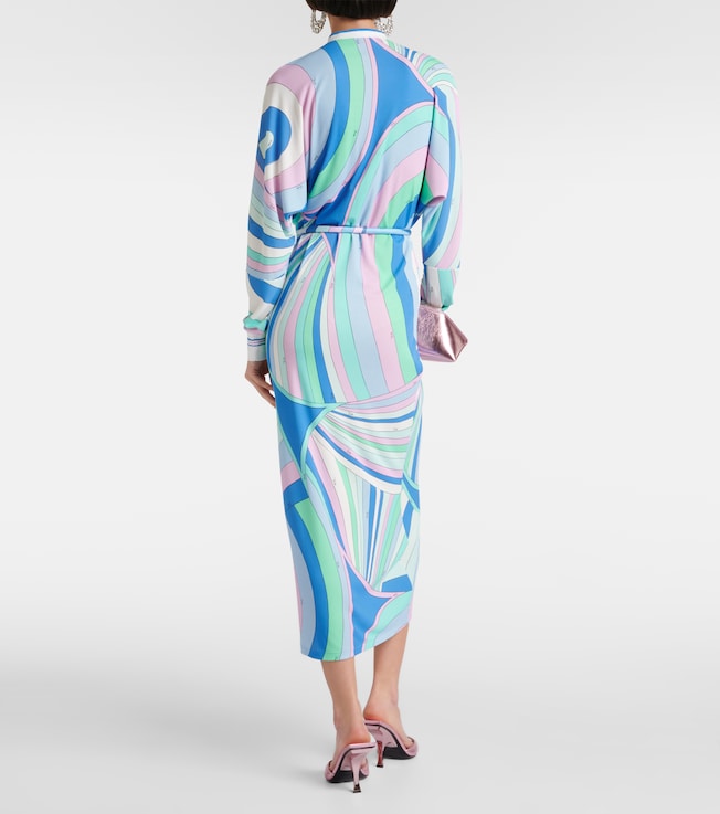 Pucci Pucci Layered belted printed tunic