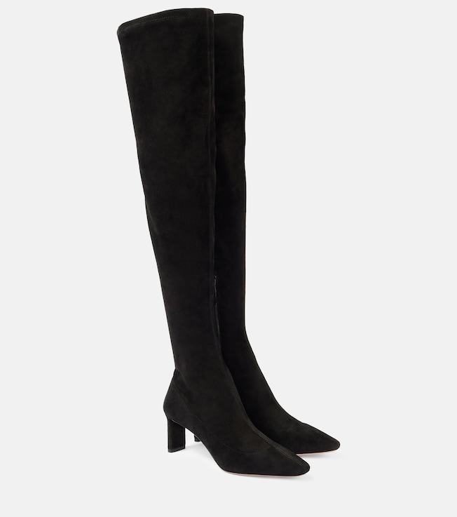 AQUAZZURA Zenn 65 suede knee-high boots