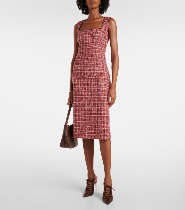 Etro Cotton and wool-blend midi dress