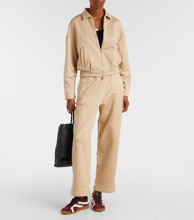 Max Mara Filovia silk and cotton wide-leg pants