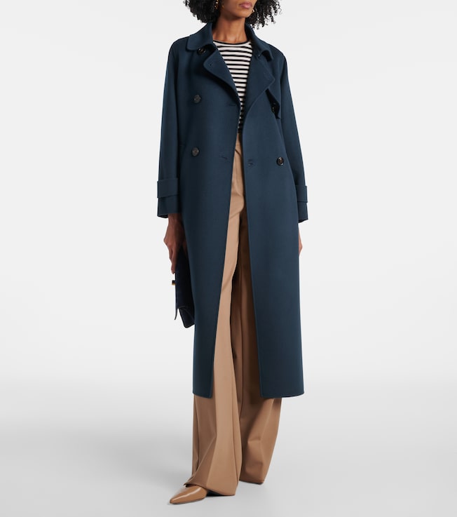 S Max Mara Belted virgin wool coat