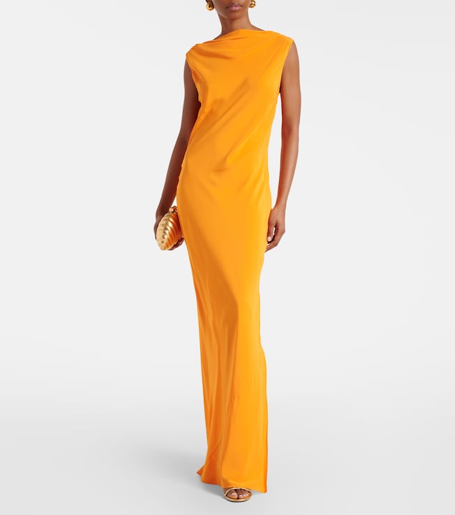 SIR. Isla silk crêpe de chine gown