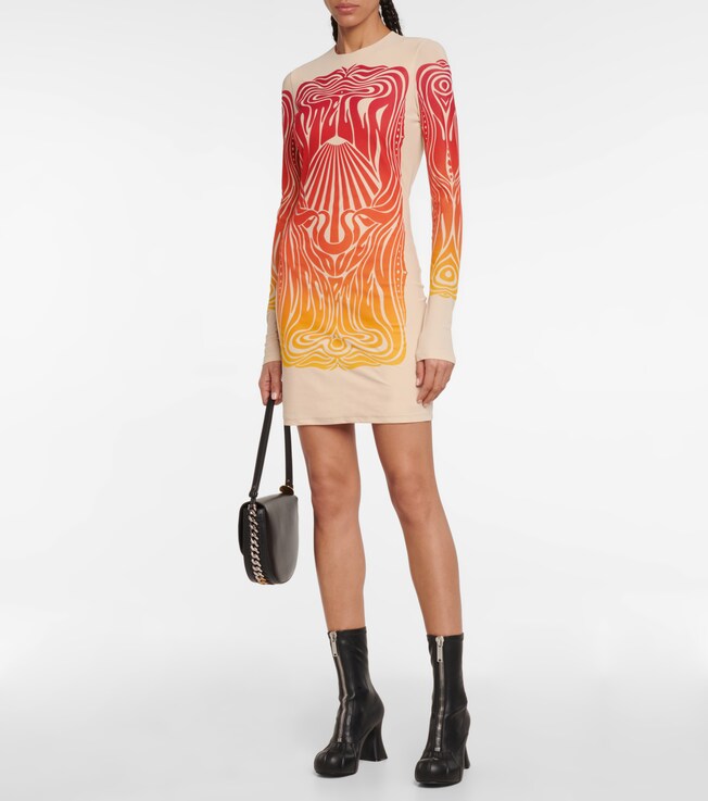 Stella McCartney Velvet-trimmed minidress