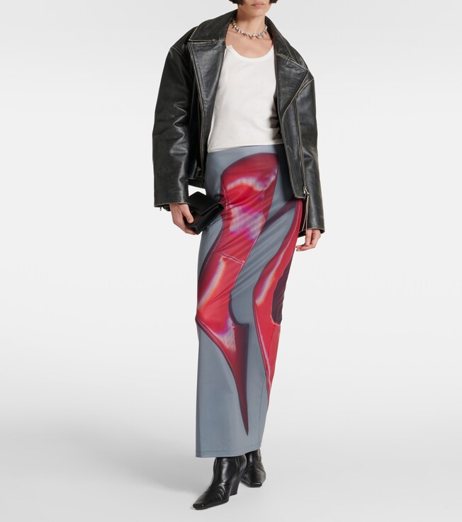 Acne Studios Emay printed maxi skirt
