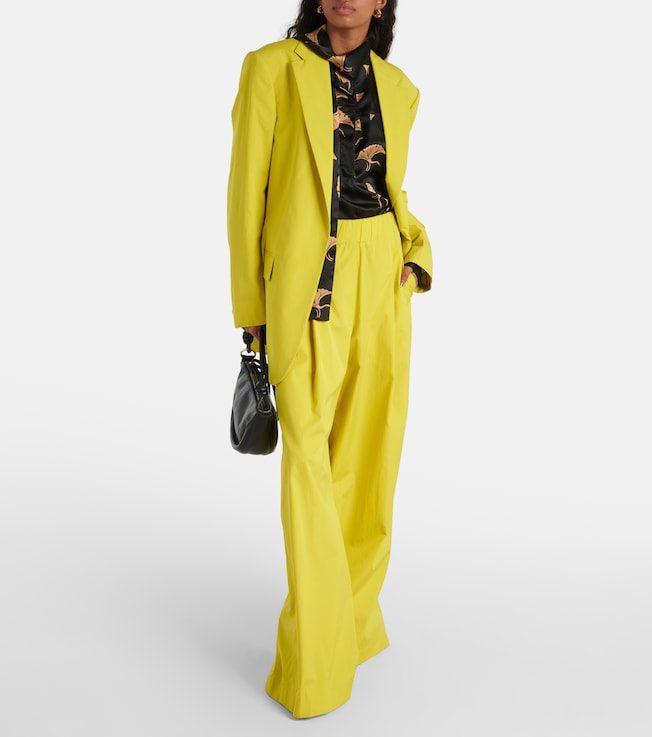 Dries Van Noten Oversized cotton poplin blazer