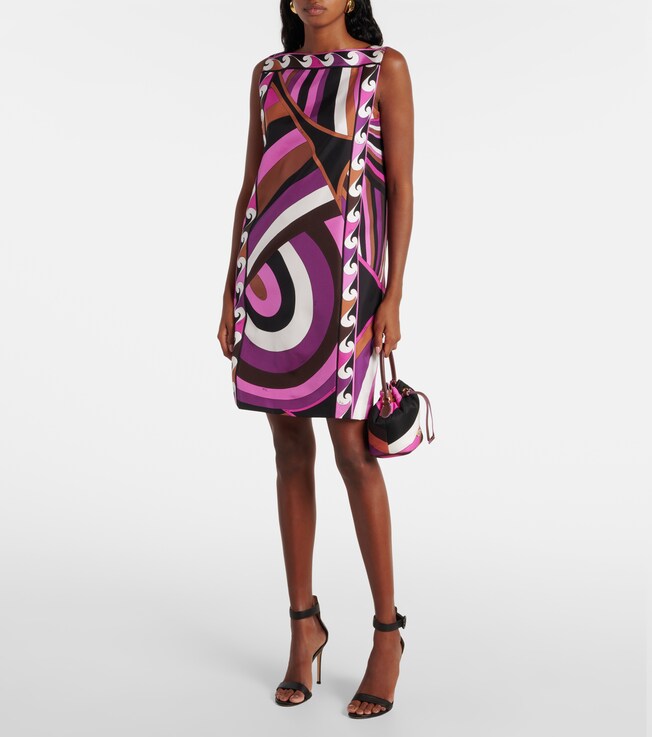 Pucci Iride silk twill minidress