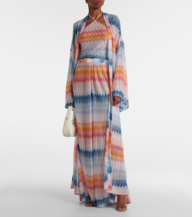 Missoni Zig Zag lamé beach cover-up