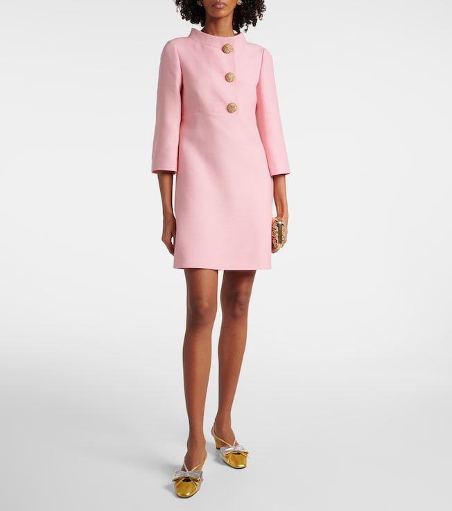 Valentino Crepe Couture embellished minidress