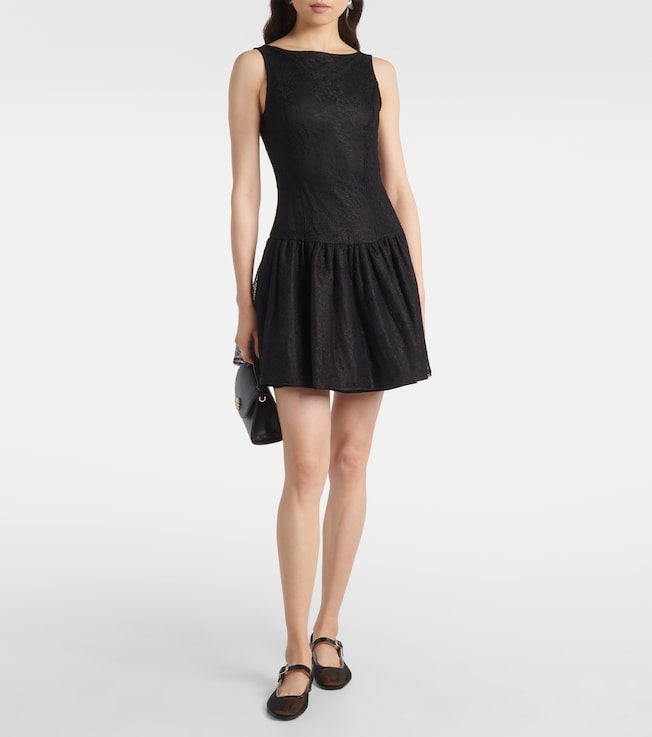 Nina Ricci Bow-detail lace minidress