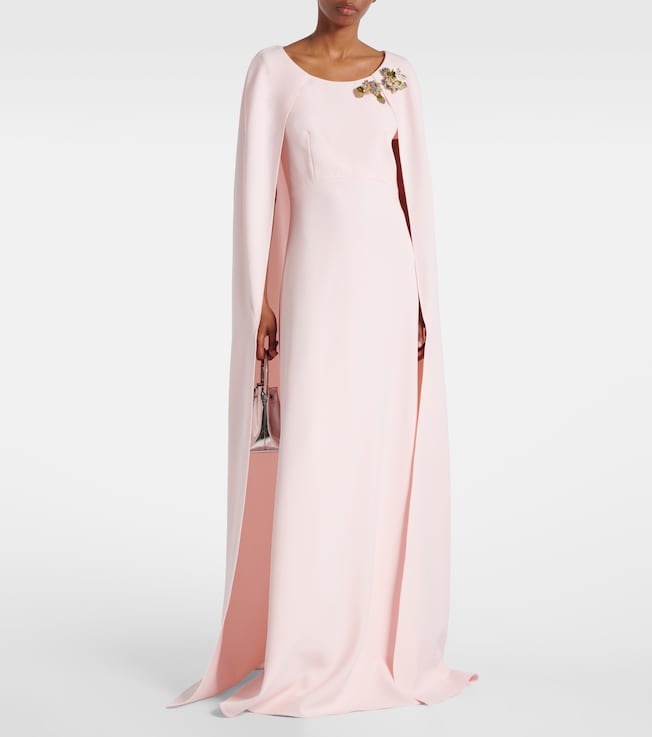 Safiyaa Yuna caped embellished gown