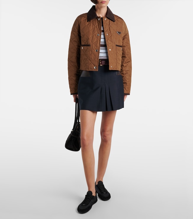 Prada Re-Nylon quilted cropped jacket