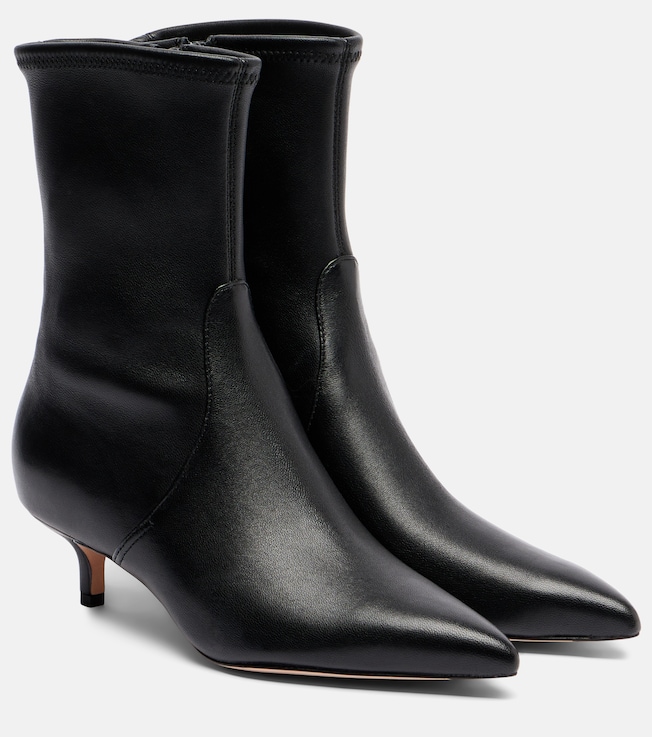 Veronica Beard Lisa leather ankle boots