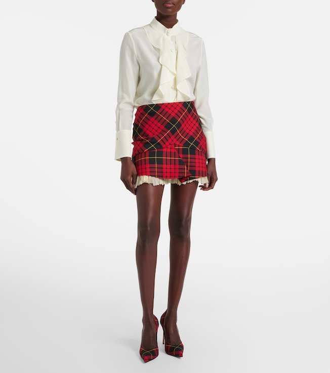 McQueen Ruffled silk blouse