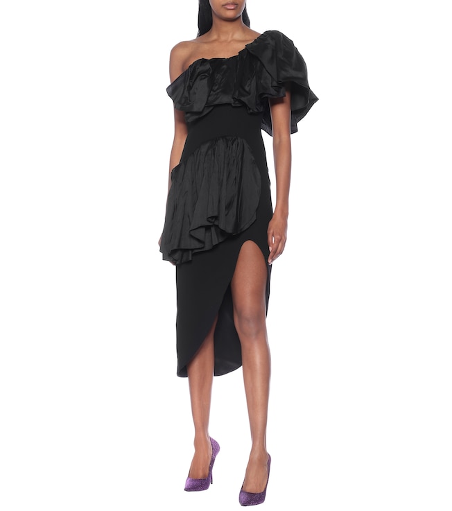 Maticevski Attentive Ruffle crêpe midi dress