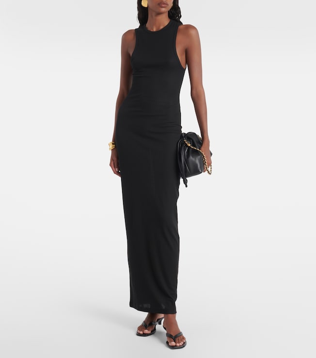 Wardrobe.NYC Racer cotton-blend maxi dress