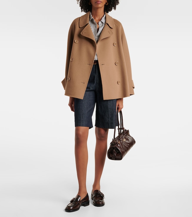S Max Mara Louis virgin wool peacoat