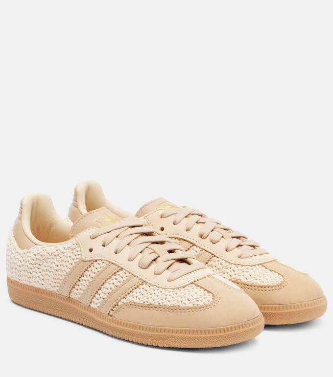 adidas Samba OG leather-trimmed sneakers