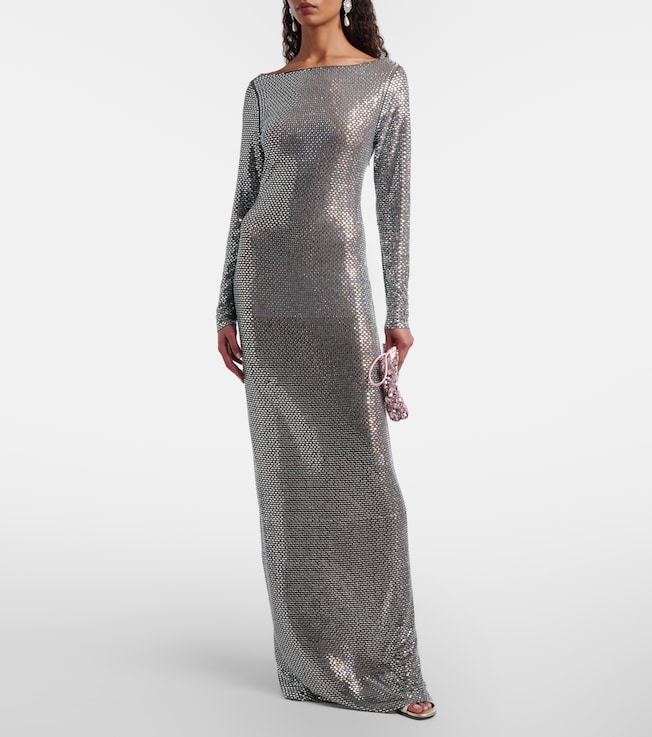 self-portrait Embellished maxi dress