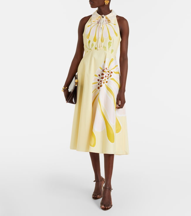 Dorothee Schumacher Floral Power floral cotton-blend midi dress