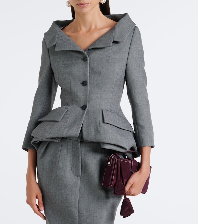 Magda Butrym Magda Butrym Peplum virgin wool blazer