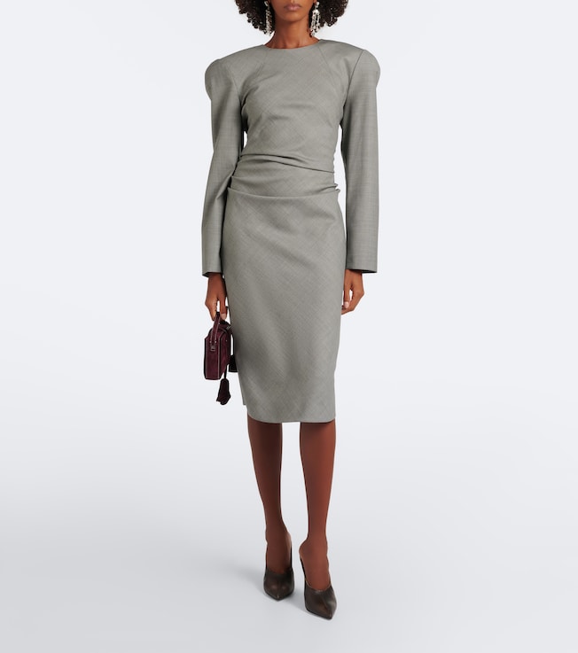 Magda Butrym Draped wool midi dress