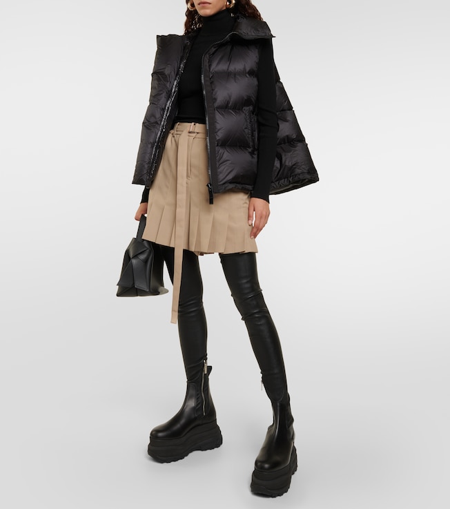Sacai - Pleated tech-jersey blouson jacket | Plush