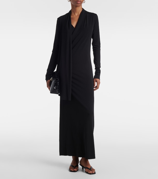 TOTEME Scarf-detail jersey maxi dress