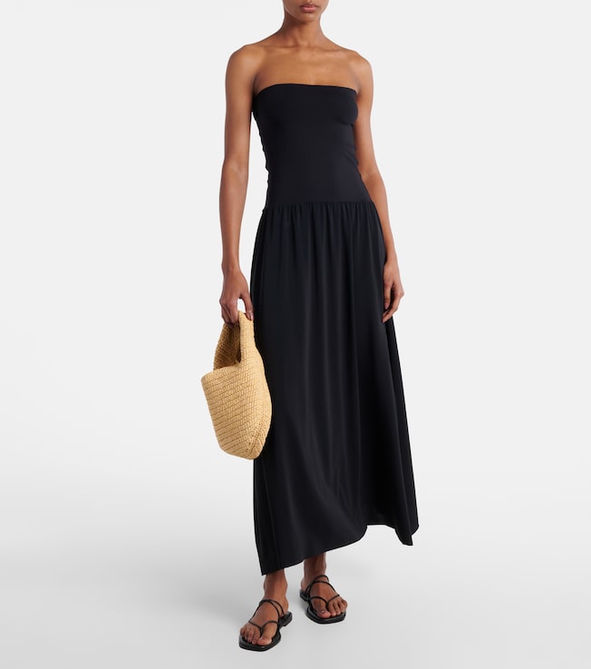 Eres Oda pleated bustier dress