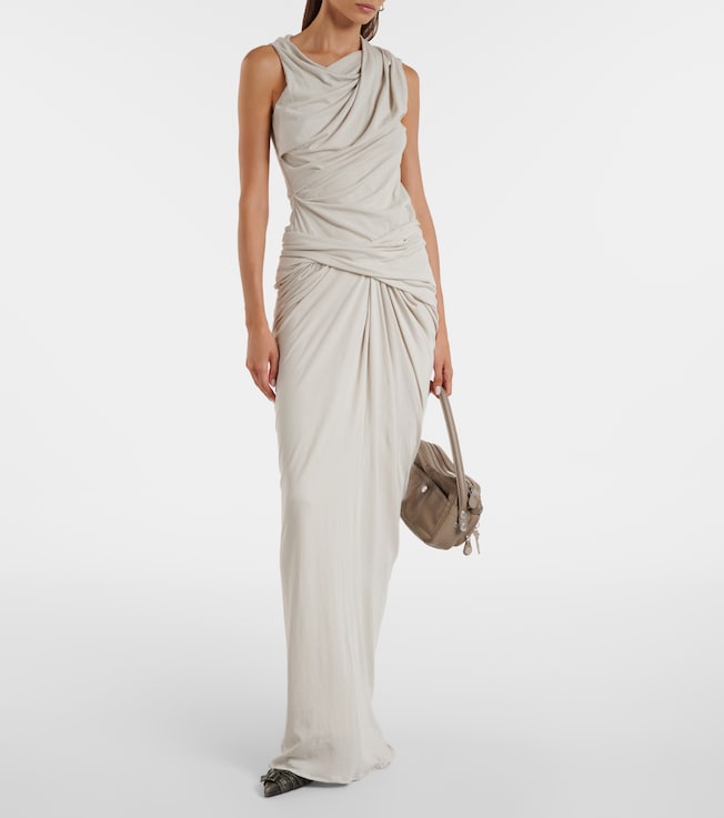 Entire Studios Draped cotton-blend top