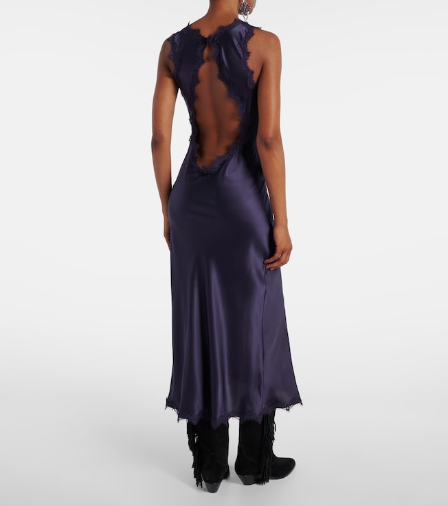 Isabel Marant Isabel Marant Jadelia silk-blend satin midi dress