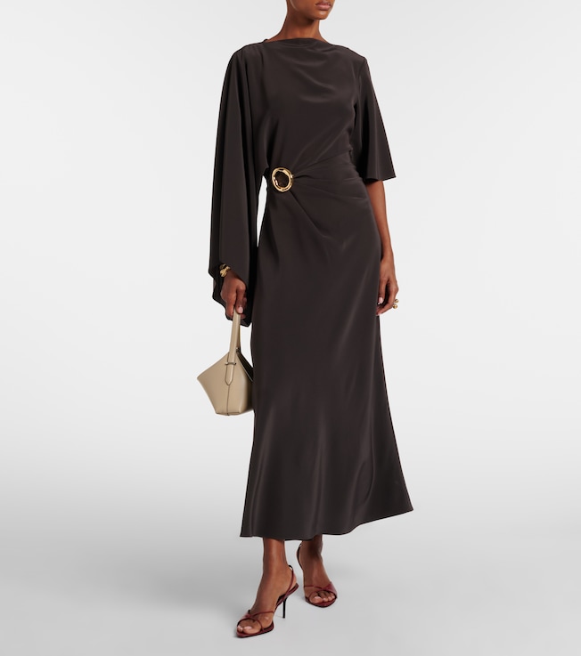 JOSEPH Joya satin twill midi dress