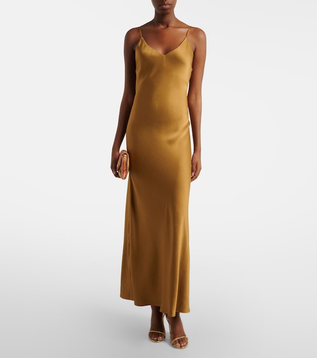 Blazé Milano Manipur satin slip dress
