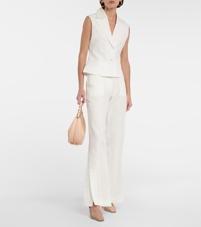 Aya Muse Polaris wide-leg linen and cotton pants