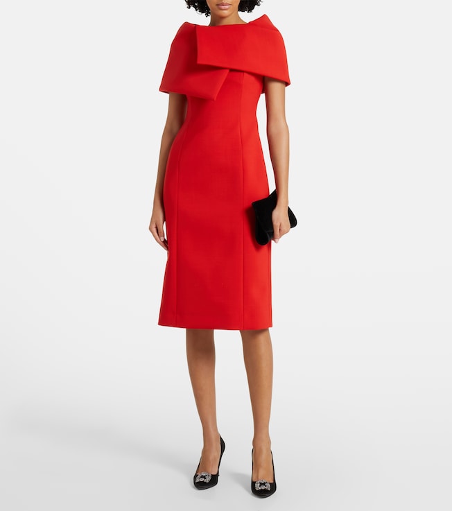 Oscar de la Renta Draped cocktail dress