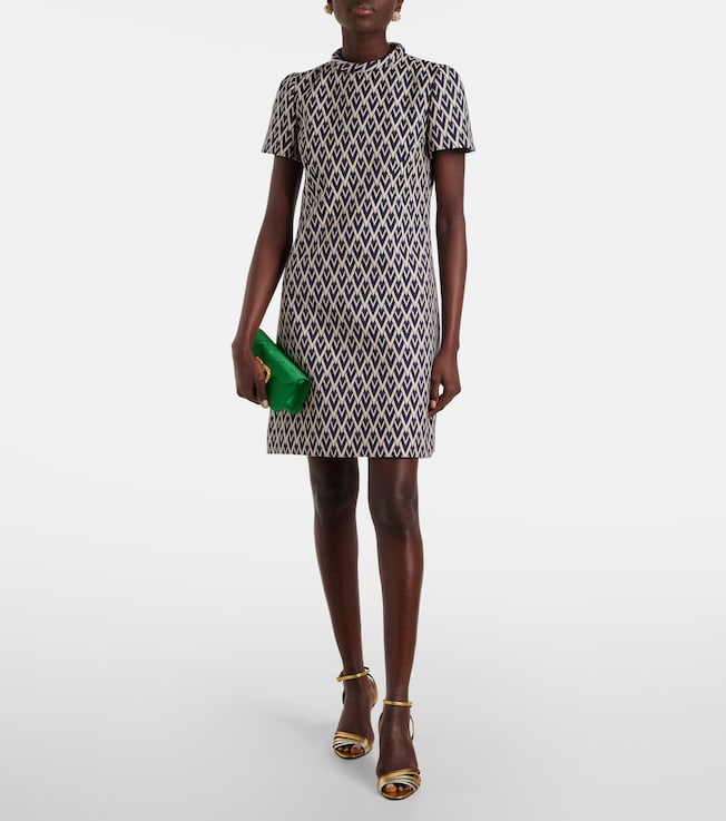 Valentino Wool jacquard minidress