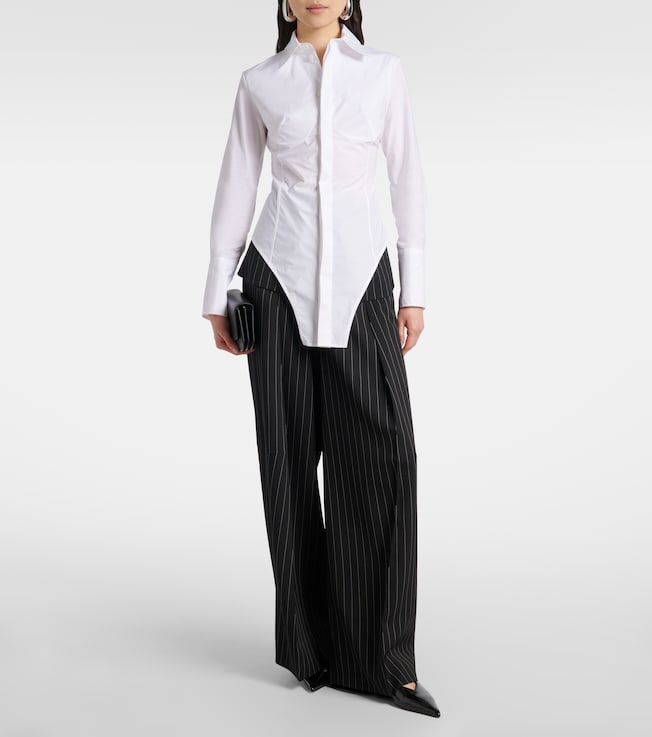 Jean Paul Gaultier Cotton-blend poplin shirt