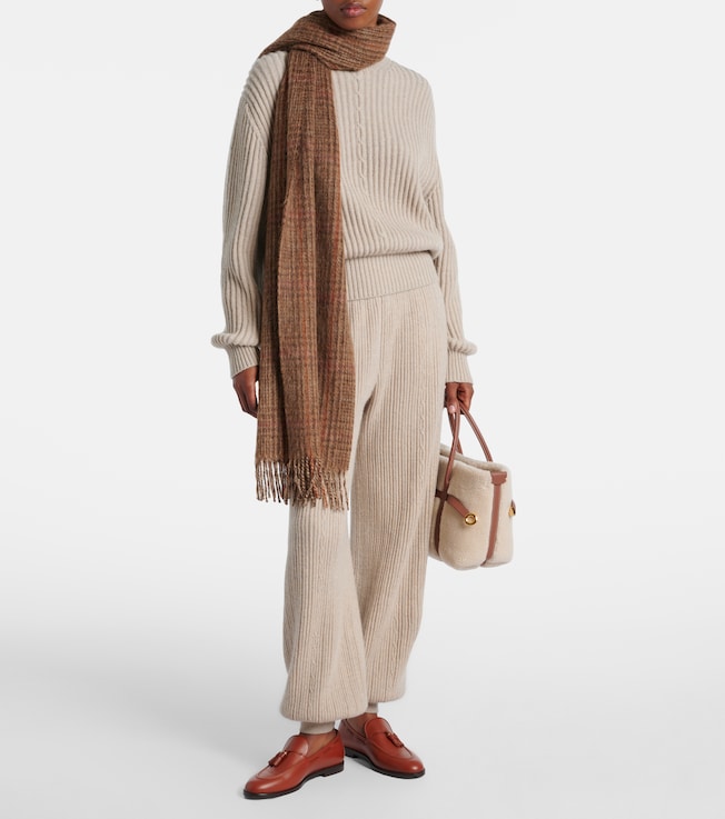 Loro Piana Plane Tree ribbed-knit cashmere sweater