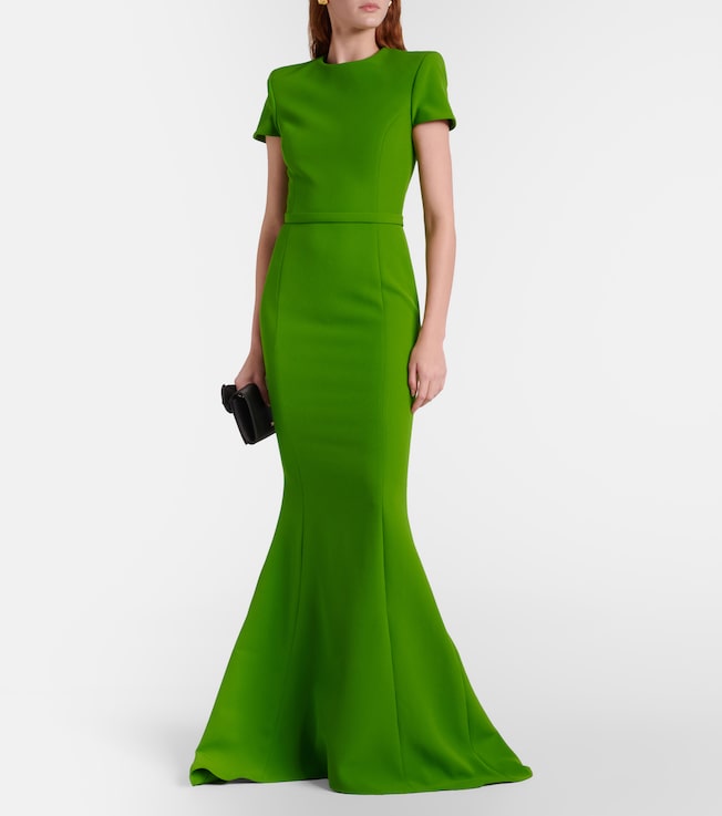 Safiyaa Parker crêpe gown