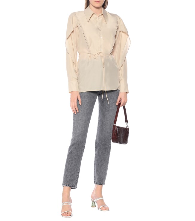 Stella McCartney Tayla silk-georgette shirt