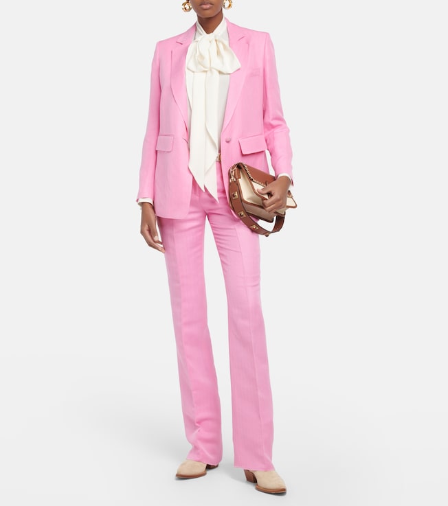 Etro Silk and linen blazer