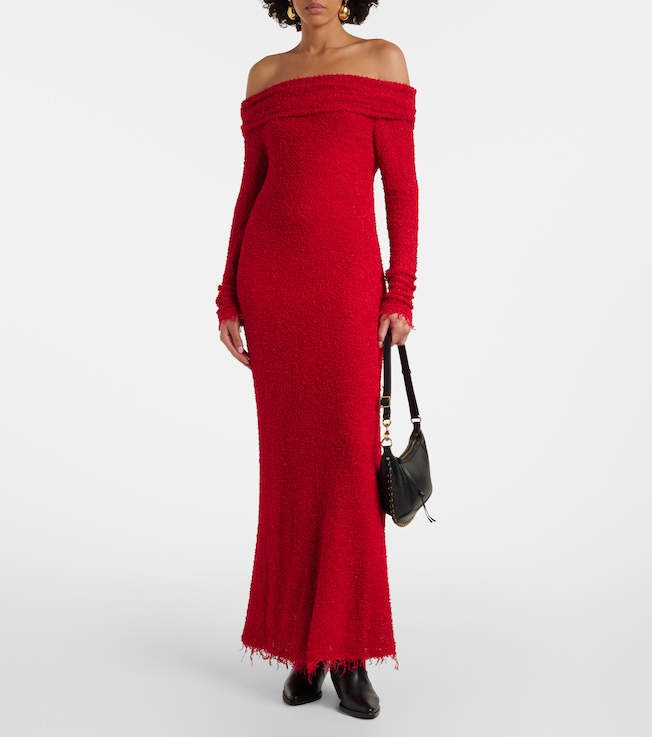 Isabel Marant Ormany jersey bouclé maxi dress