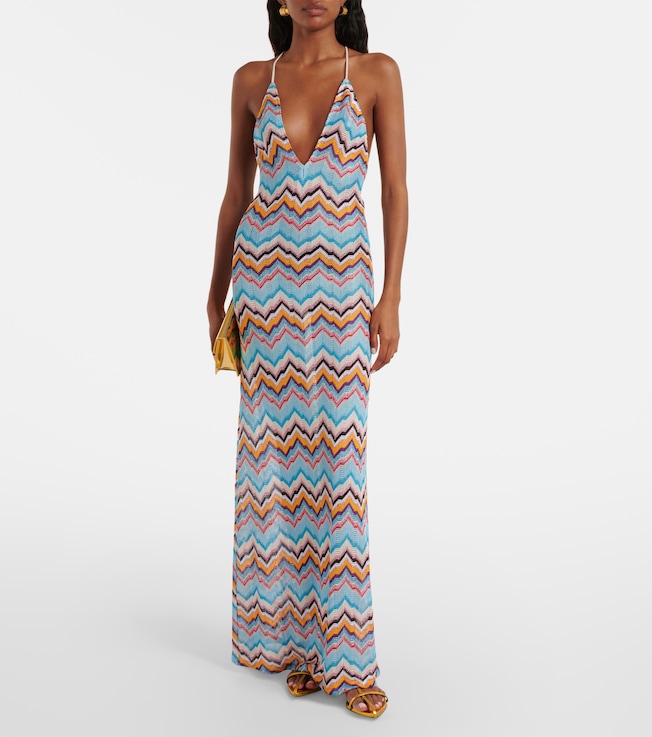 Missoni Zigzag lamé beach dress