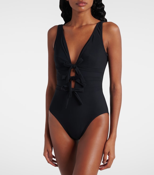 Karla Colletto Lenora bow-detail swimsuit