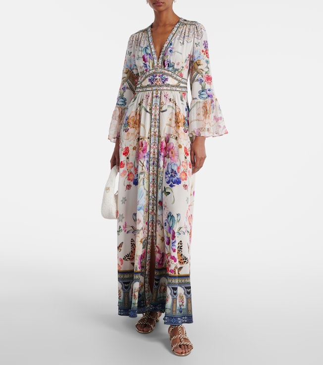 Camilla Crystal-embellished silk maxi dress