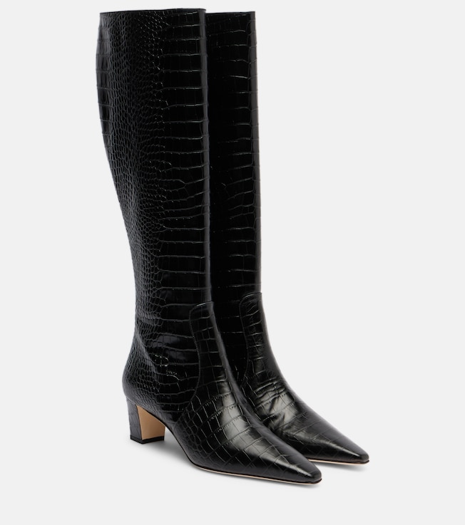 MANOLO BLAHNIK Penelope leather knee-high boots