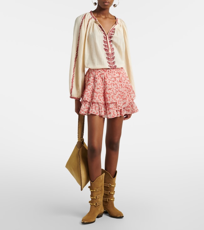 Marant Étoile Jocadia floral cotton skort